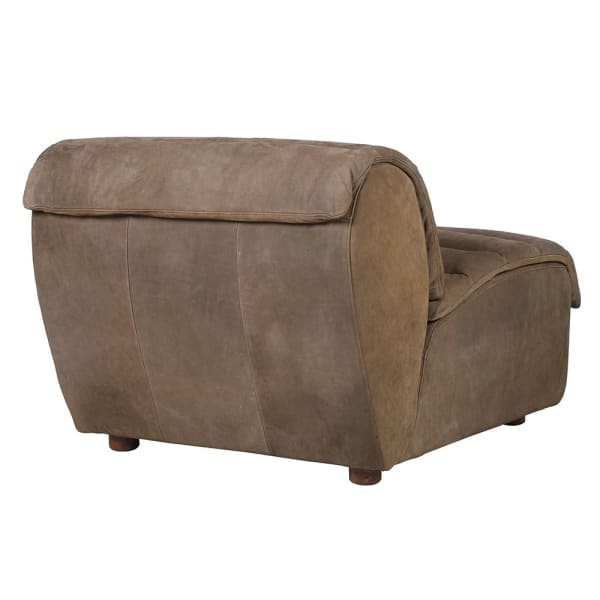 Fotel Holland Park z nubukowej skóry 90 cm