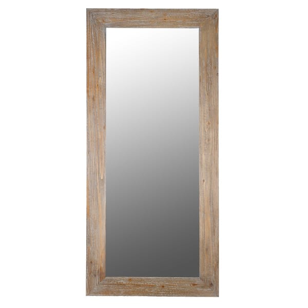 Duże lustro Wilton 210 cm w ramie z drewna jodłowego z recyklingu