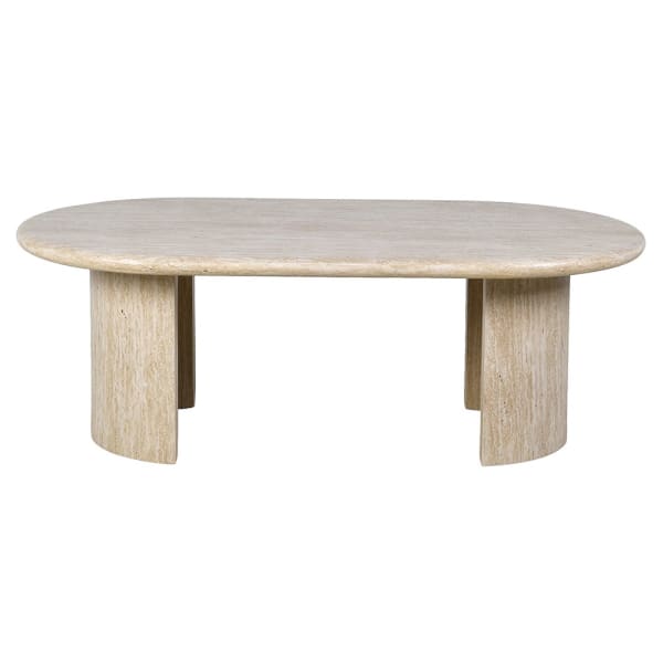 Stolik kawowy Highgate 130 cm trawertynowy