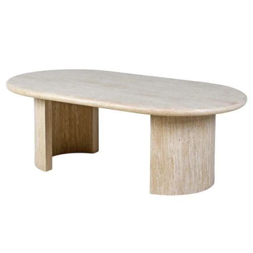 Stolik kawowy Highgate 130 cm – trawertyn