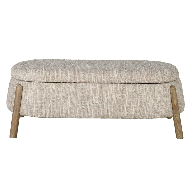Ławka Belsize Bouclé 124 cm ze schowkiem