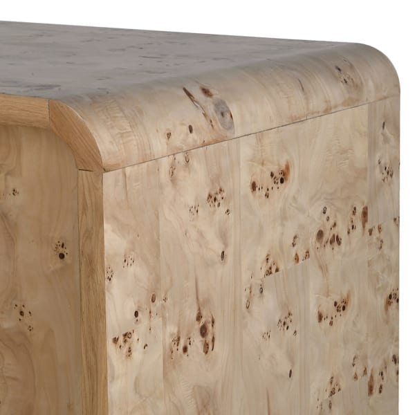 Detal naturalnego rysunku drewna barku Burl