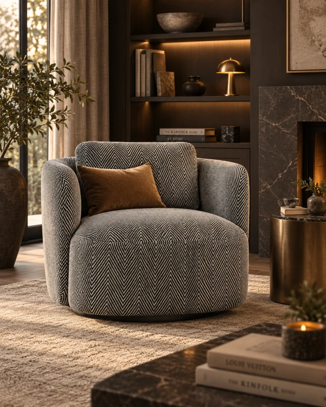 Designerski fotel obrotowy Fitzrovia