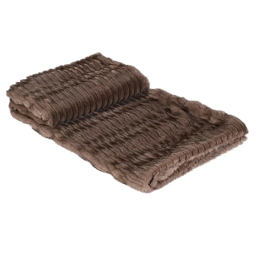 Koc futrzany Knightsbridge Chocolate 140 × 170 cm
