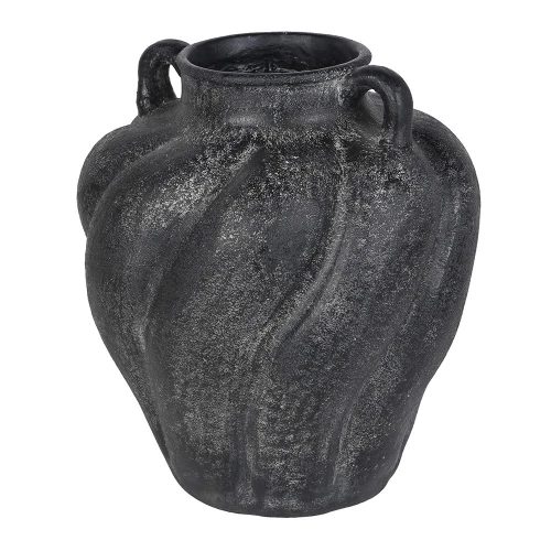 Czarny wazon dekoracyjny Belgravia 35 cm