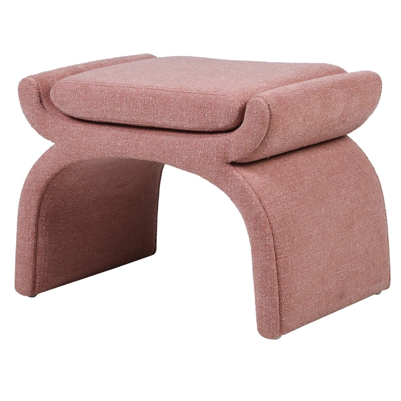 Różowy stołek tapicerowany Luxury Pink 65 cm