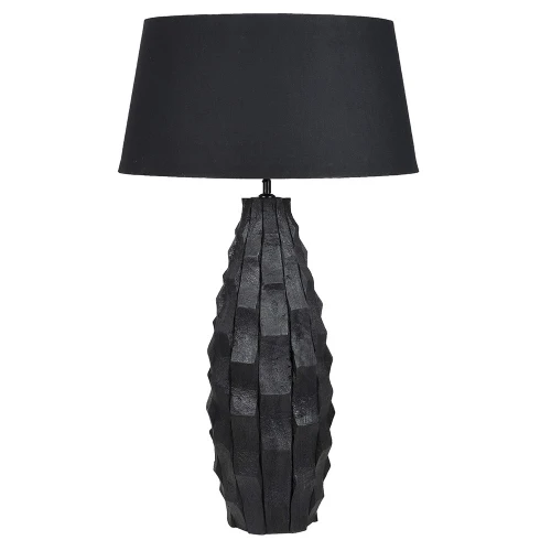 Lampa stołowa Obsidian Mango 90 cm – czarne drewno mango