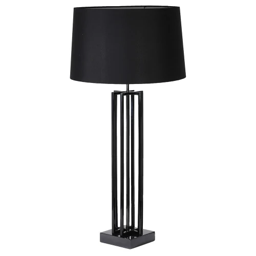 Czarna lampa stołowa Eaton Black 105 cm – stal nierdzewna