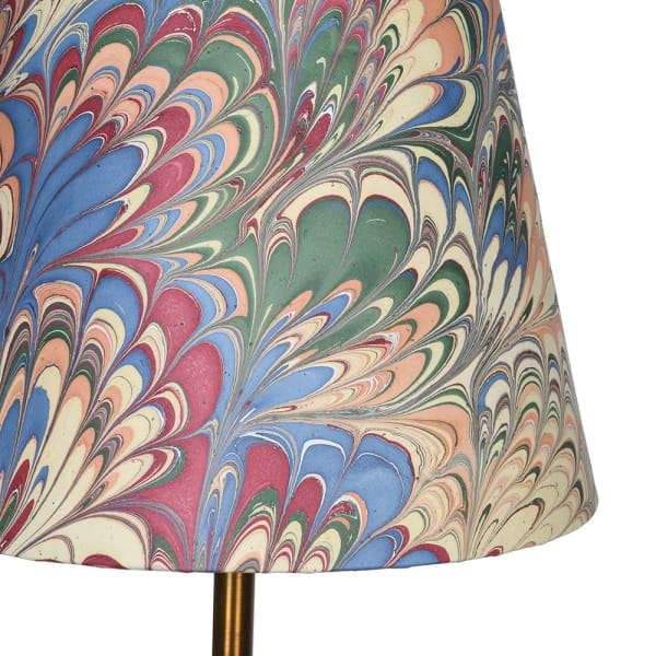 Kolorowy wzorzysty abażur lampy stołowej Portobello
