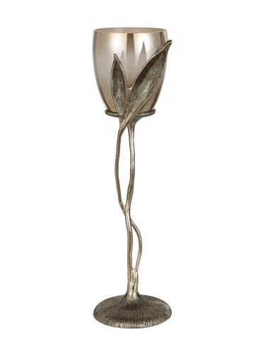 Świecznik dekoracyjny Chesham 70 cm – szkło ombre i Antique Gold