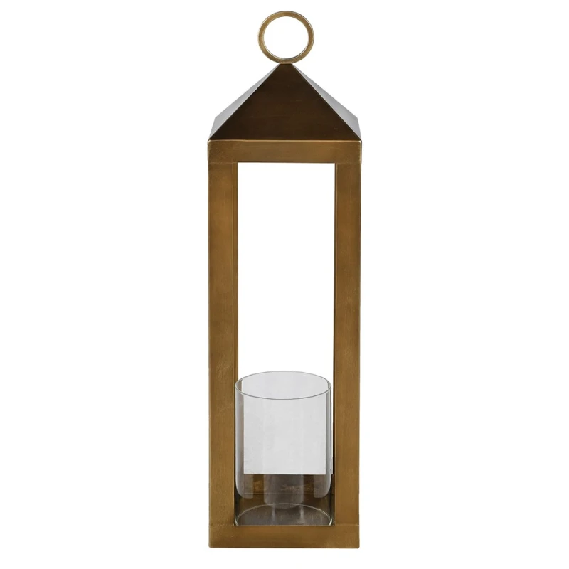 Lampion Mayfair Antique Gold 95 cm ze szkła i żelaza