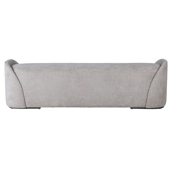 Ławka Luba Grey 163 cm z miękką zaokrągloną formą