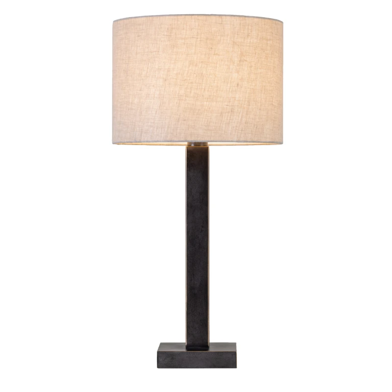 Lampa stołowa Linton Simple 70 cm z jasnym abażurem