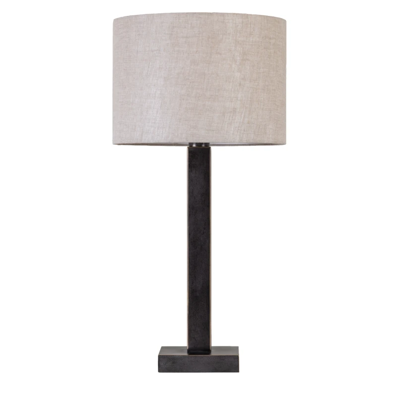 Lampa stołowa Linton Simple 70 cm z jasnym abażurem