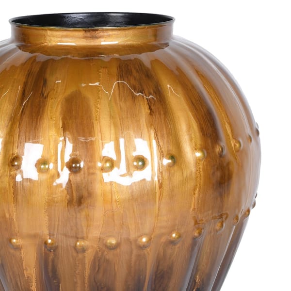 Wazon dekoracyjny Amberley 48 cm bursztynowy