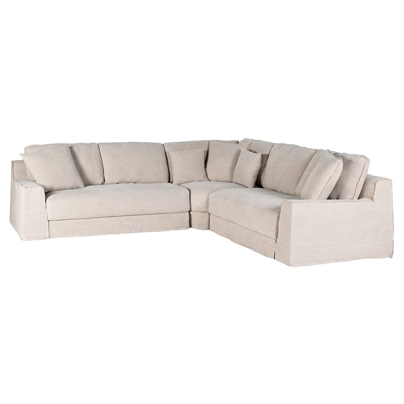 Beżowy narożnik Boscobel Linen do salonu