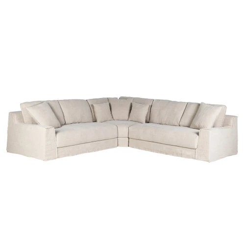 Narożnik Boscobel Linen – modułowa sofa lniana w kolorze naturalnym