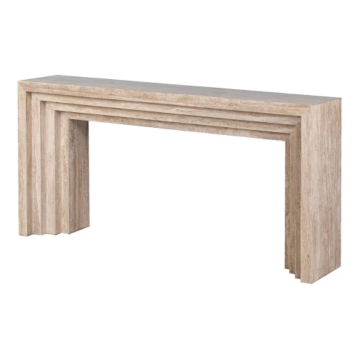 Konsola Knightsbridge Marble 160 cm – marmurowa konsola w jasnym beżu