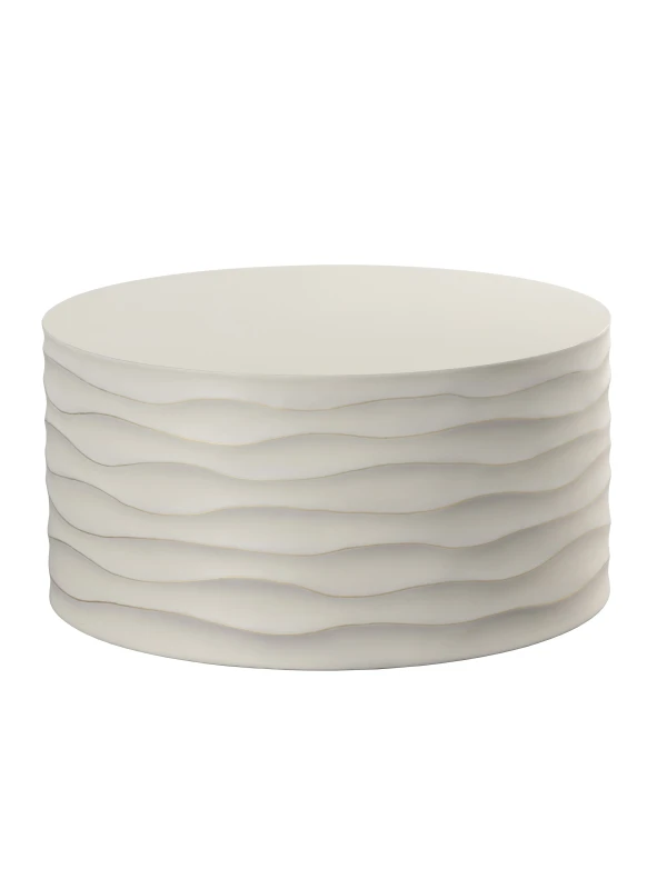 Okrągły stolik kawowy Aldwych Cream 82 cm