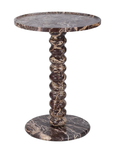 Stolik boczny Venice 40 cm – czerwony marmur Jasper
