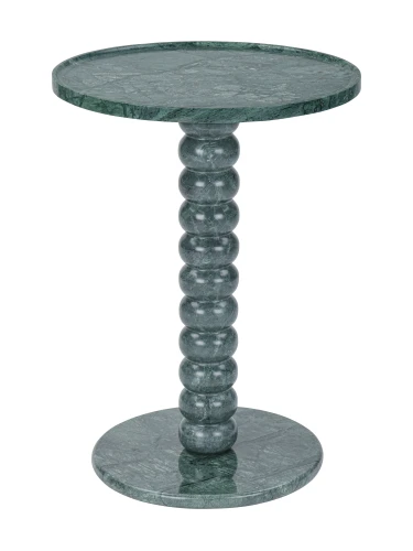Stolik boczny Venice Green 40 cm – zielony marmur