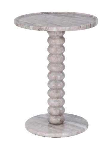 Stolik boczny Venice Beige 40 cm – beżowy marmur
