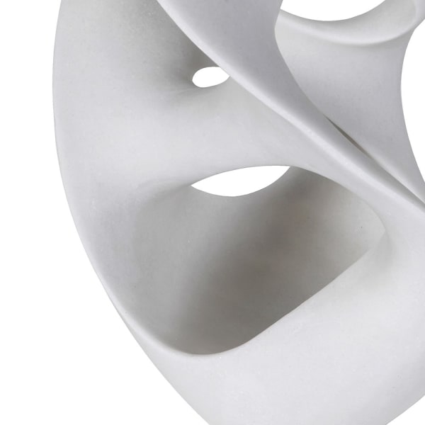 Biała rzeźba abstrakcyjna Organic White 60 cm