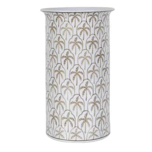 Parasolnik porcelanowy Boscobel Palm 38,5 cm – dekoracyjny wzór palm