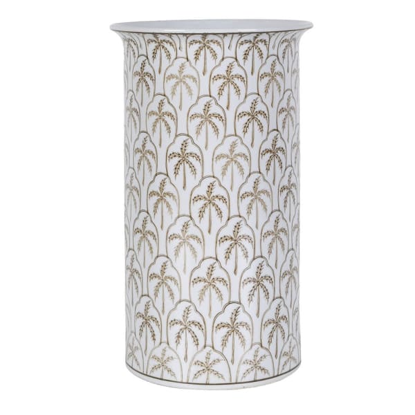 Parasolnik porcelanowy Boscobel Palm 38,5 cm z dekoracyjnym wzorem palm