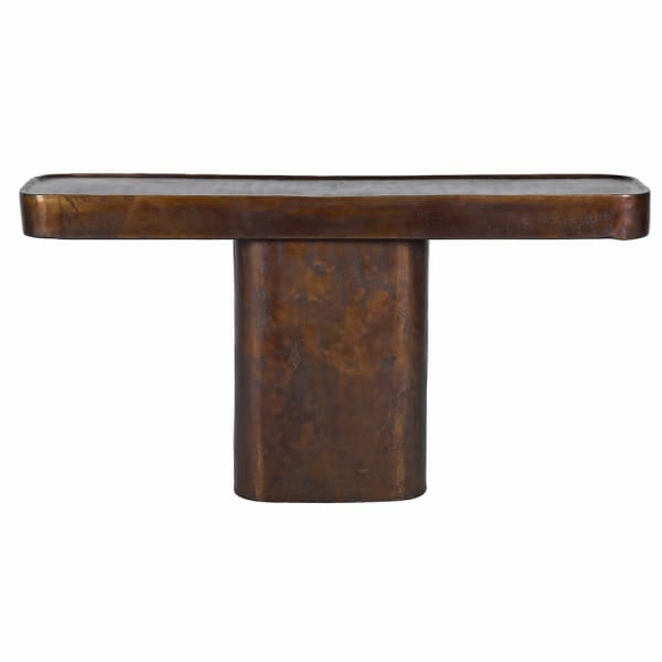 Konsola metalowa Westbourne Bronze 152 cm w kolorze postarzanego brązu