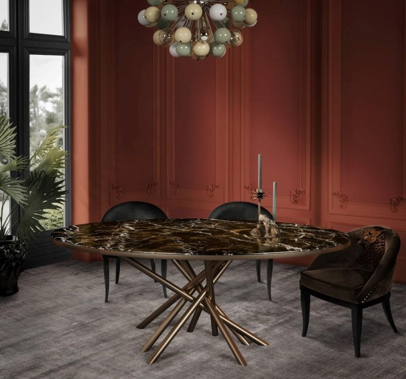 Lampa sufitowa Berries od Creativemary mosiądz i szklane kule