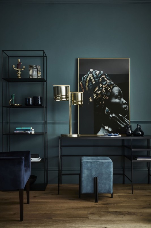 Obraz szklany glasspik Oriental Glow za szkłem, złota rama 80x120 cm