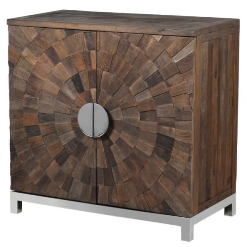 Komoda Recycled 90 cm – wiąz z odzysku i metal