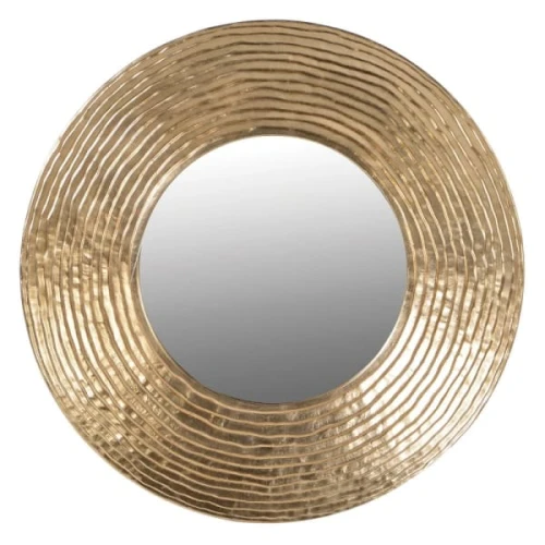 Okrągłe lustro Savoy Gold 108 cm w złotej ramie