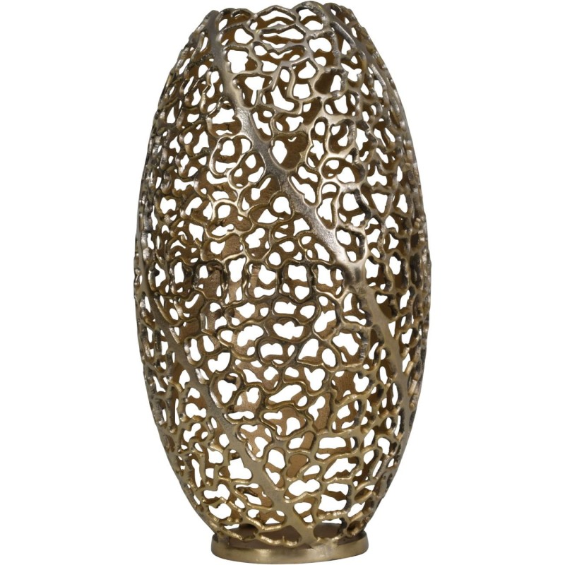 Wazon Mayfair 48 cm aluminium złoty ażurowy waza dekoracyjna