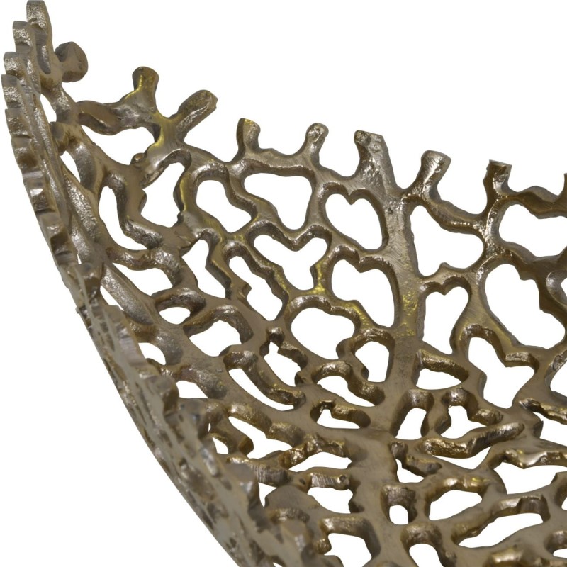 Patera Mayfair 62 cm aluminium złoty ażurowy misa dekoracyjna