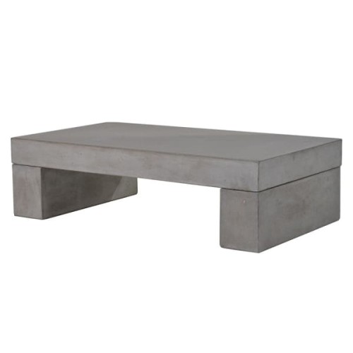 Stolik kawowy Concrete Grey 110 × 60 cm – szary stolik betonowy do ogrodu i na taras