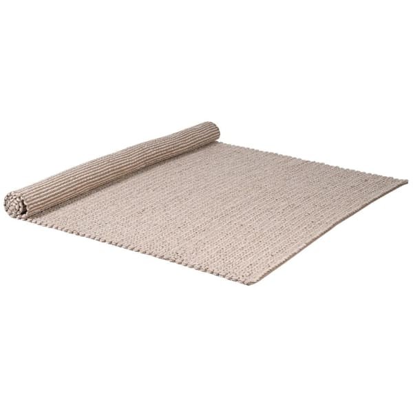 Ręcznie tkany dywan wełniany Beige Wool 183 × 274 cm w kolorze beżowym