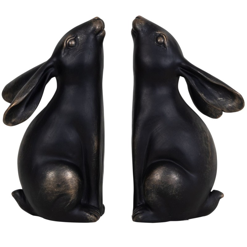 Podpórki do książek Hare Bronze 21,4 cm zając podpórka bookend żywica