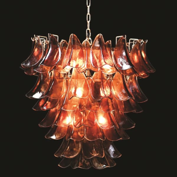 Lampa wisząca Smoked Glass wykonana ze szkła i żelaza