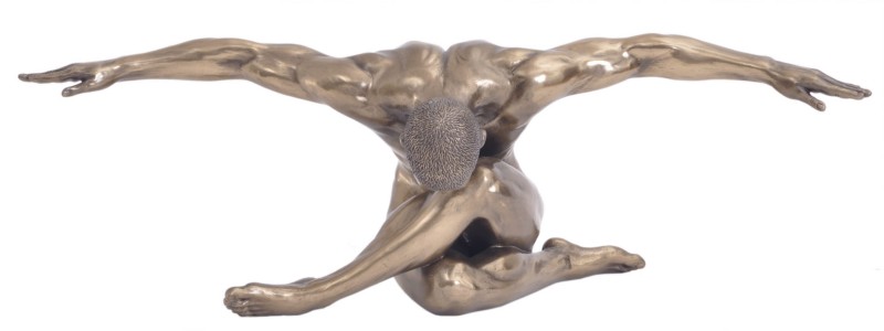 Rzeźba Halycon Male Small 45x14,5cm mężczyzna brąz