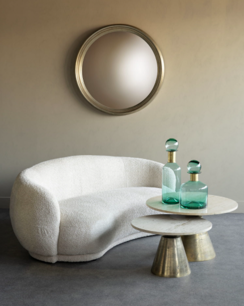 Efektowne okrągłe lustro do salonu 