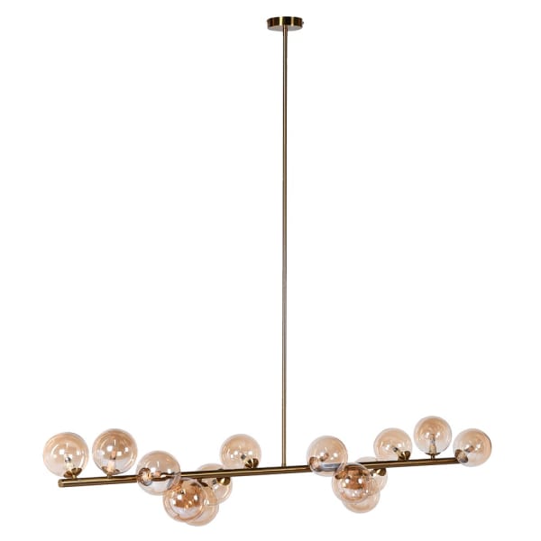 Piękna szeroka lampa nad wyspę kuchenną 