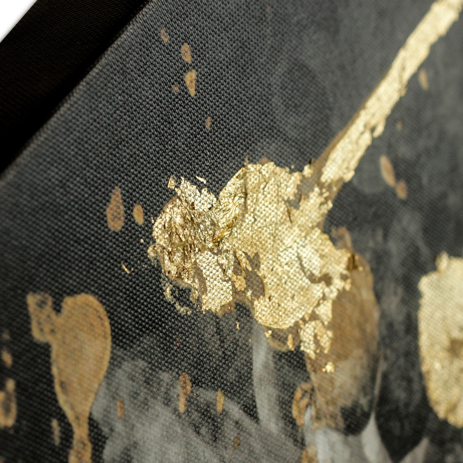 Piękny obraz na płótnie w odcieniach złota i bieli