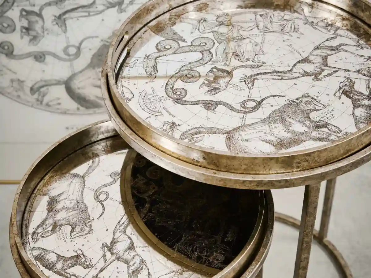 Komplety stolików bocznych - stoliki pomocnicze z blatem-tacą